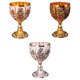 thumbnail image 1 of 3x Copa De Vino Copa De Vino En Relieve Copa Elegante Vaso De Vidrio, 1 of 5