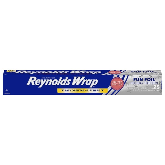 Film de aluminio Reynolds 2,5 m × 30 cm con diseño festivo