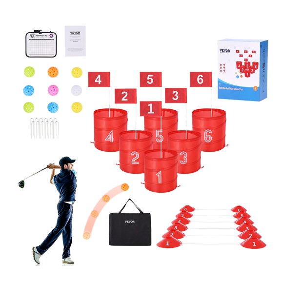Backyard Golf Game VEVOR Campo de golf de 6 hoyos para toda la familia