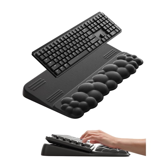 Reposamuñecas Vaydeer con Soporte para Teclado de Espuma de Memoria Ergonómico