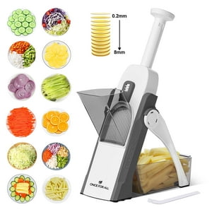 Mandolina Once For All Cortadora De Alimentos Grosor Ajustable Picadora De Verduras Segura