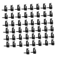 Bothyi - 50 Piezas De Ganchos Para Colgar Luces De Cadena Resistentes Para Plantas De Interior Y Exterior, Color Negro