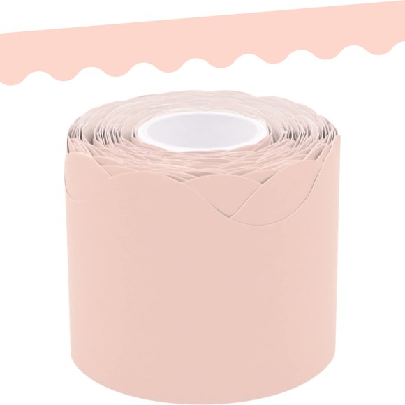 Borde decorativo Teacher Created Resources 15 m rosa suave