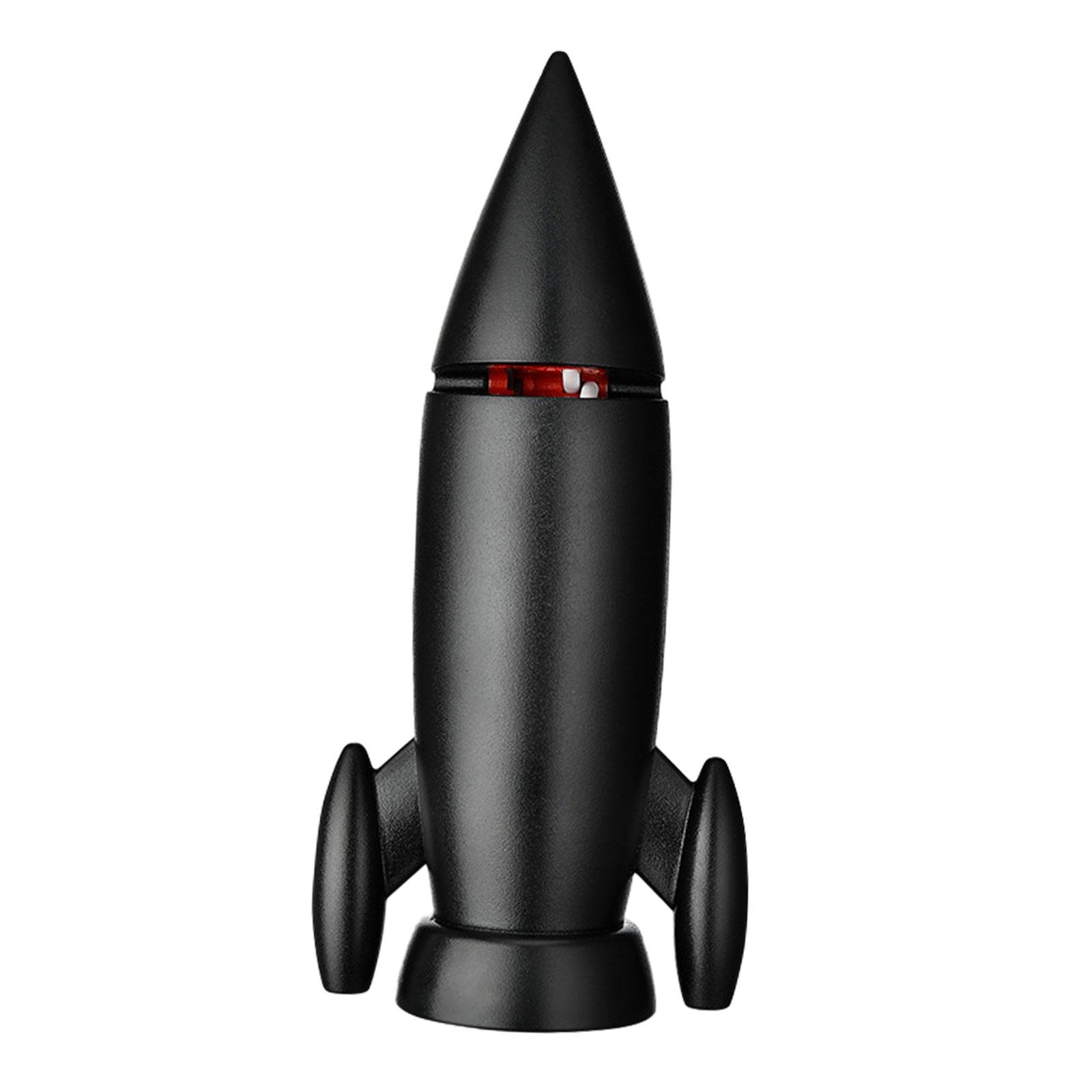 Magideal - Cuchillos Afilados Ligeros Con Forma De Cohete De Cocina, Herramienta Para Afilar Cuchillos, Herramienta De Jardín, Picnic Al Aire Libre , Negro