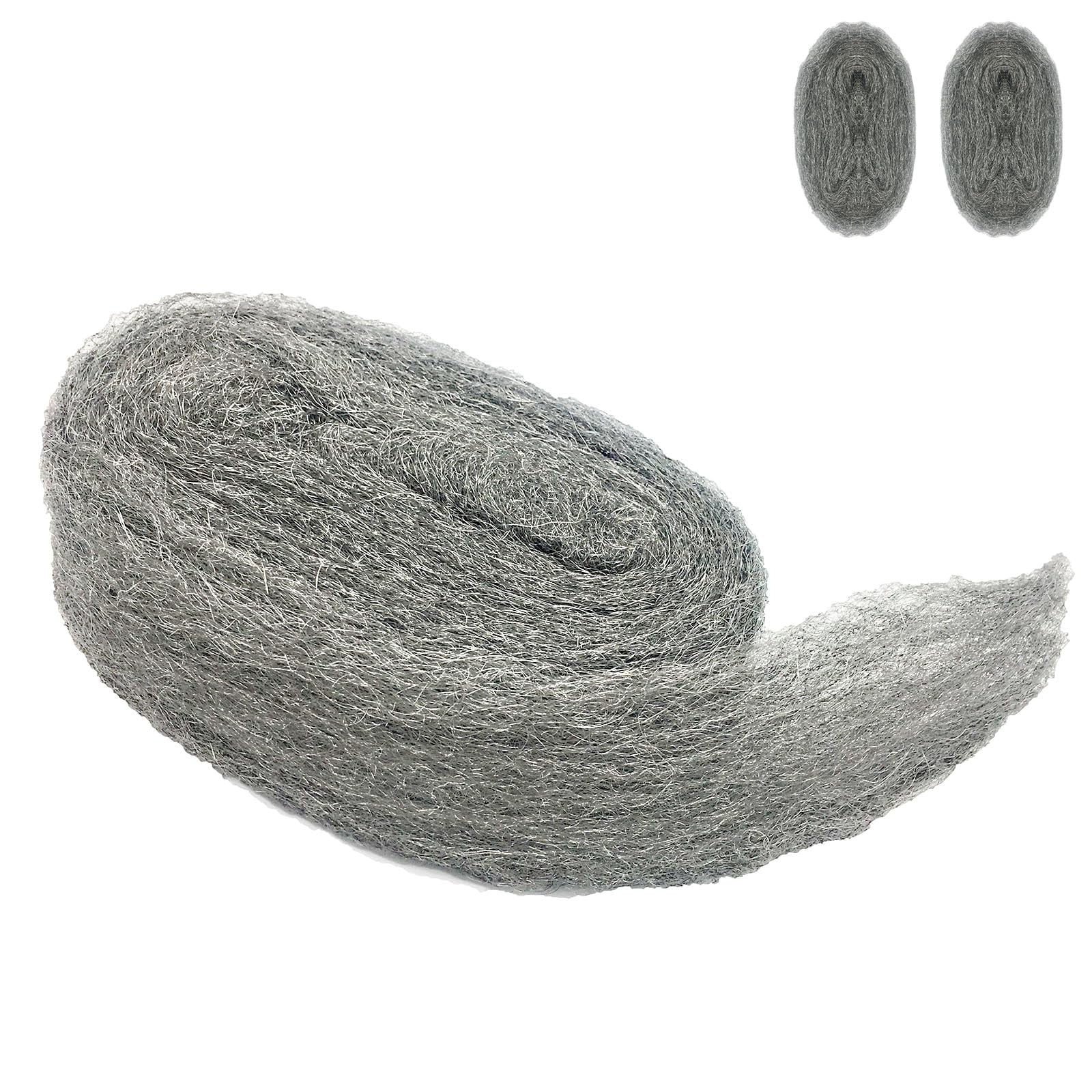 Alabrocon, Relleno De Agujeros De 3 X 3 M, Paquete De 2 Unidades, Steel Wool Mice Control