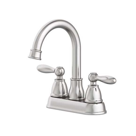 Grifo para lavabo de baño Centerset OakBrook Jennifer, níquel cepillado