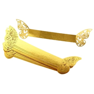 Bothyi - Servilleteros De Mariposa De 20 Piezas, Servilleteros De Mariposa Para Recepción, Festival, Oro Reflectante