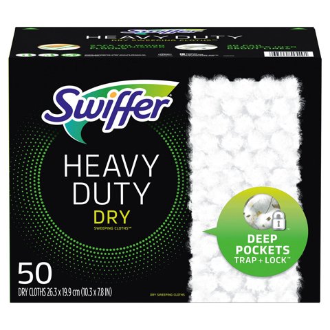 Swiffer Sweeper Heavy Duty Dry Sweeping Cloths, 50 Ct.