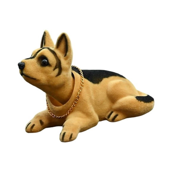 Cute Bobble Head Dog Puppy Asintiendo Con La Cabeza Para El Adorno Del Salpicadero Del Coche Sheepdog