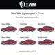 thumbnail image 4 of Funda de coche Titan Jet Black Poly 210T impermeable para sedanes, 4 of 9