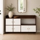 thumbnail image 4 of Estanteria Madera Moderna Con Puertas Blancas 110x24x60cm, 4 of 6