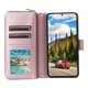thumbnail image 5 of Funda Cartera con Cremallera y Correa para Samsung Galaxy S26 5G Soporte y Tarjetero Oro rosa, 5 of 6