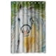thumbnail image 1 of Cortina de ducha con diseño de caballo y animales, juego de cortinas de baño con ganchos, tamaño 48 x 72 pulgadas, 1 of 3