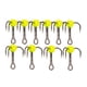 thumbnail image 4 of Set 10 Jigs de Pesca Fiocias Bait Bass Pesado Amarillo, 4 of 5