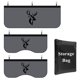 thumbnail image 1 of Cobertura para guardabarros HANDY Pack de 3 gris con diseño de ciervo, 1 of 9