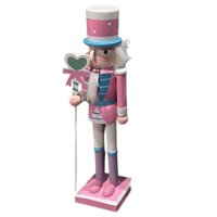 Cascanueces. - Cascanueces De Navidad Colorres Pasteles De 38Cm Rosa