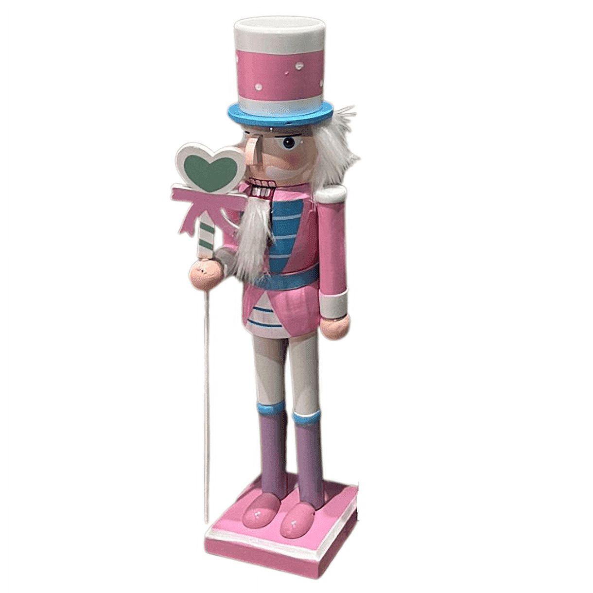 Cascanueces. - Cascanueces De Navidad Colorres Pasteles De 38Cm Rosa