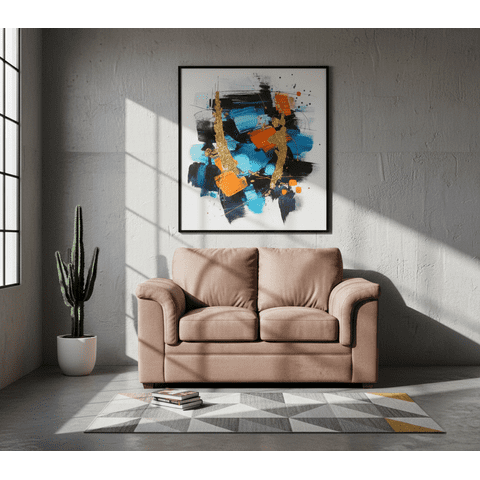 Latam Home - Sofa Ancona 2 C Tela Velvet Beige