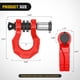 thumbnail image 2 of Grillete tipo D Nilight 3/4" 20 250 kg Rojo (2 unidades), 2 of 9