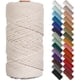 thumbnail image 1 of Cordón de macramé NOANTA Natural de 3 mm x 100 m, cuerda de algodón beige, 1 of 7