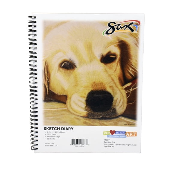 Sketch Diary para saxo, 21,6 x 27,9 cm, 50 hojas