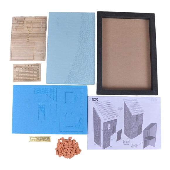 Kit De Construcción De Modelo 1/35 DIY Premium Mesa De Arena Sin Terminar Modelo De Arquitectura Estilo A