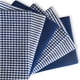 thumbnail image 1 of Toalla LIVINATI 46 cm Rayada Azul Marino - Pack de 6, 1 of 7