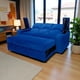 thumbnail image 1 of SOFA CAMA FUNCIONAL 2 PZ DECO FELPA azul, 1 of 7