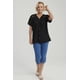 thumbnail image 2 of Polera Mujer Lisa Abotonada Negro, 2 of 8