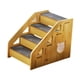 thumbnail image 5 of Escaleras De Madera Para Mascotas, 4 Escalones, Rampa Para Perros, Suave, Para Cama De Perro Pequeña, Para El Coche, Cama Y Hogar, 5 of 5