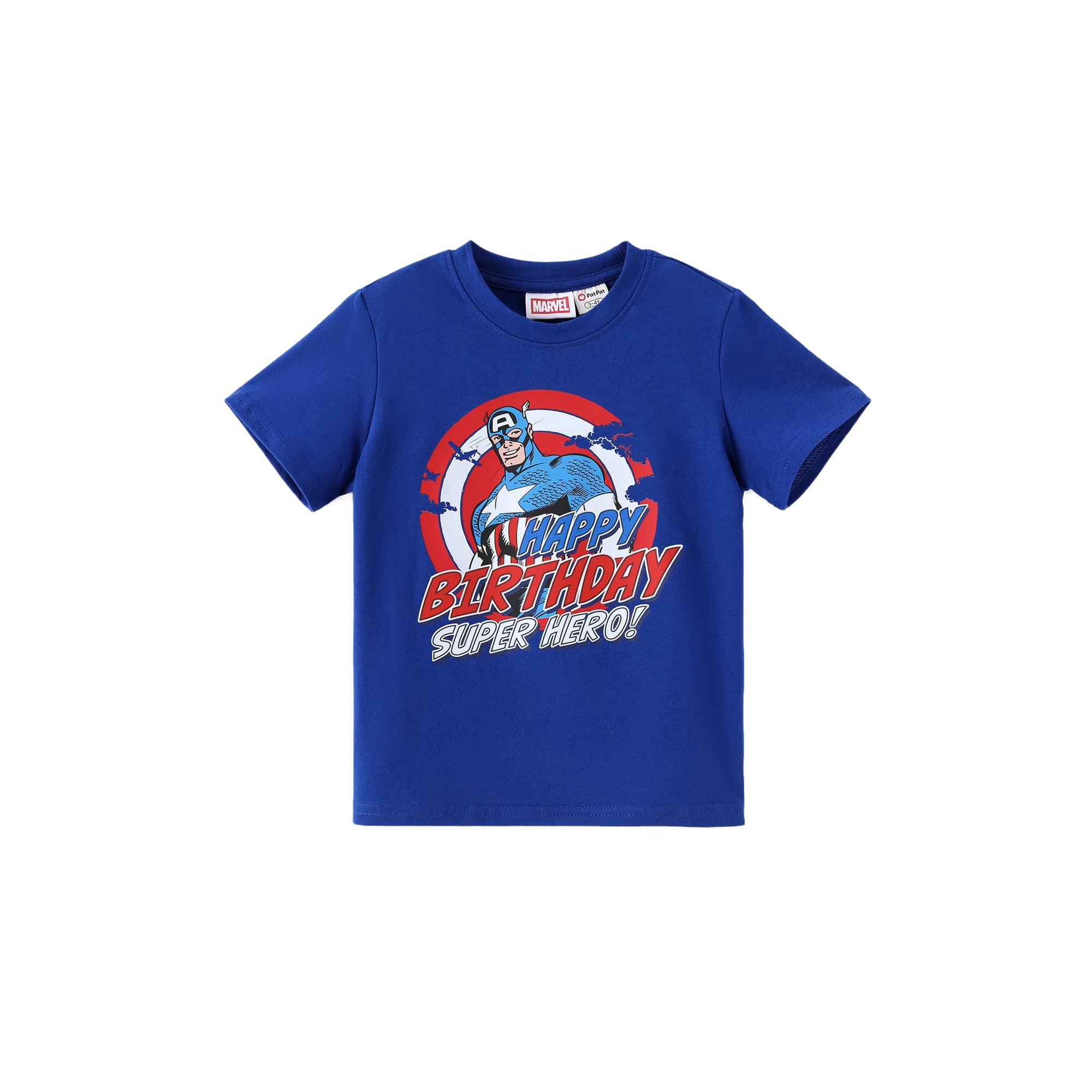 Camiseta Disney Marvel Captain America Para Cumpleaños De Niño De 8 A 9 Años