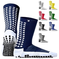 Calcetines Soccer Grip Lux Sports Dual-Grip V1 Azul Marino Para Adultos