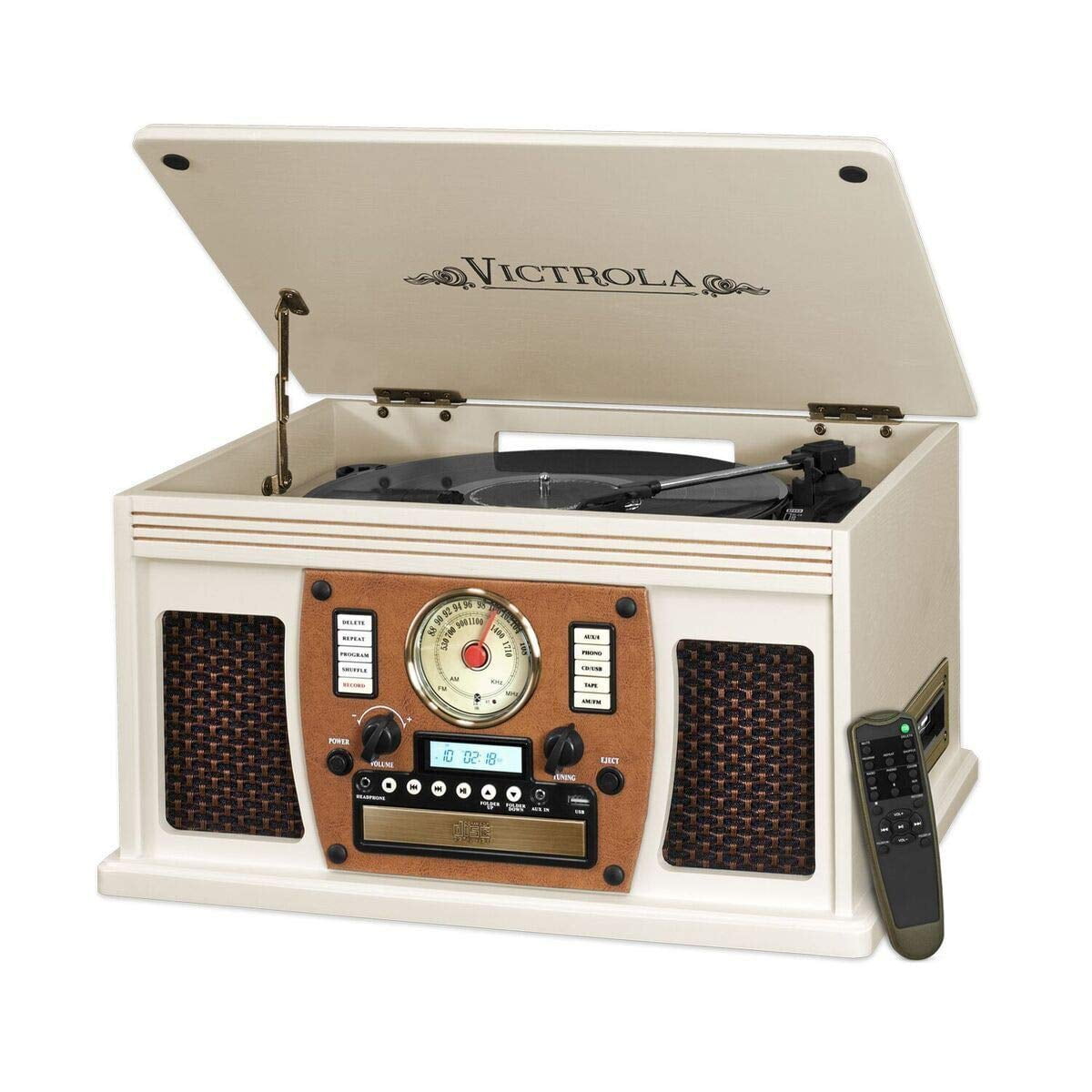 Tocadiscos Victrola 8 En 1 Bluetooth Con Altavoces Estéreo