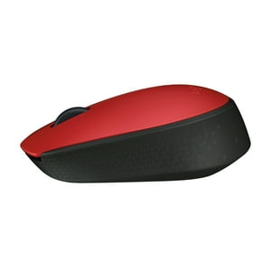 Mouse Inalámbrico Logitech M170 Rojo Y Negro