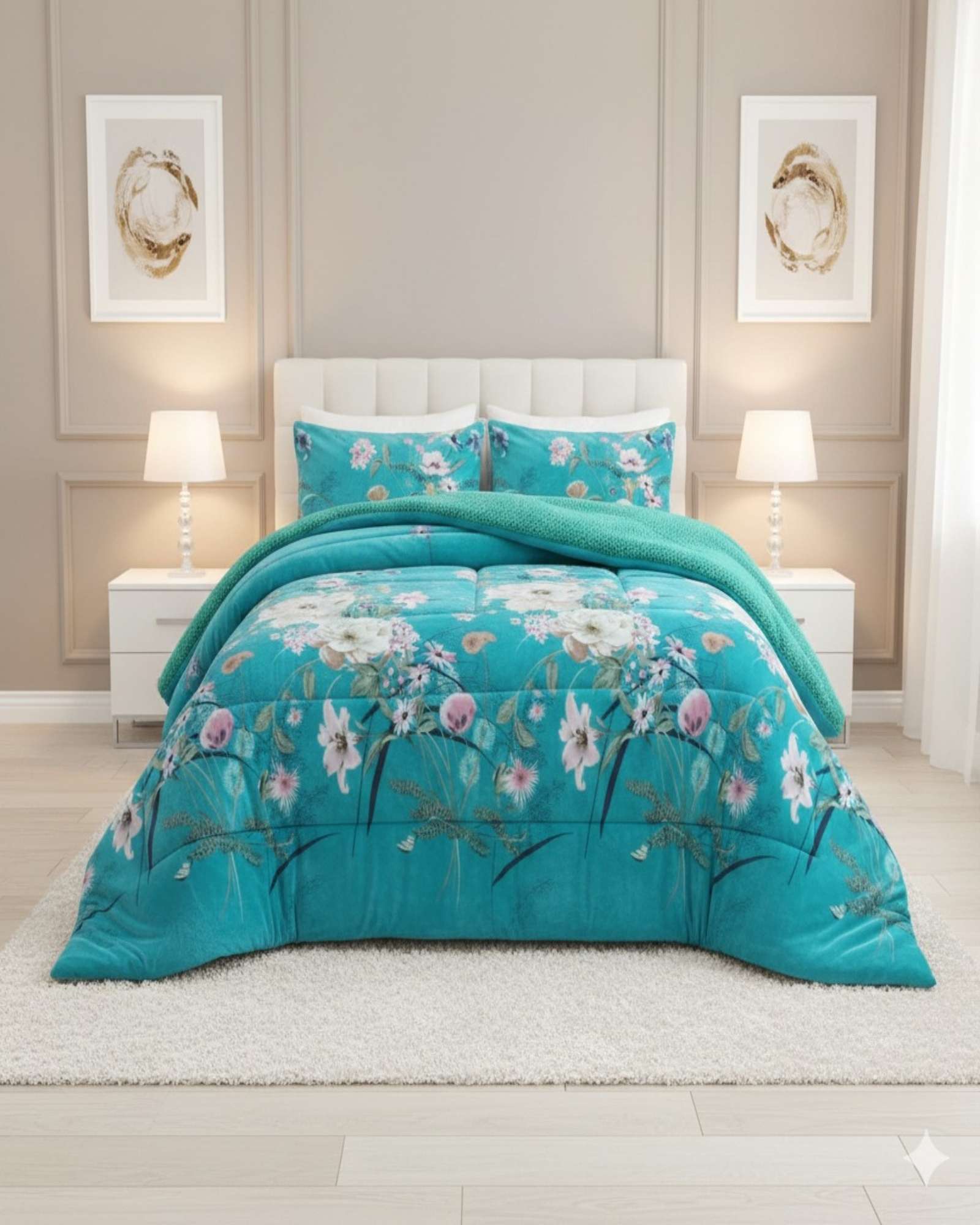 Imac Hogar - Cubrecama Plush Con Chiporro De Invierno 2 Plazas