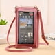 thumbnail image 1 of Fashion PU Leather Touch Screen Mobile Phone Bag For Iphone 15 14 13 11 12 Pro Max X XR XS Max 6 6s 7 8 Plus Case, 1 of 3