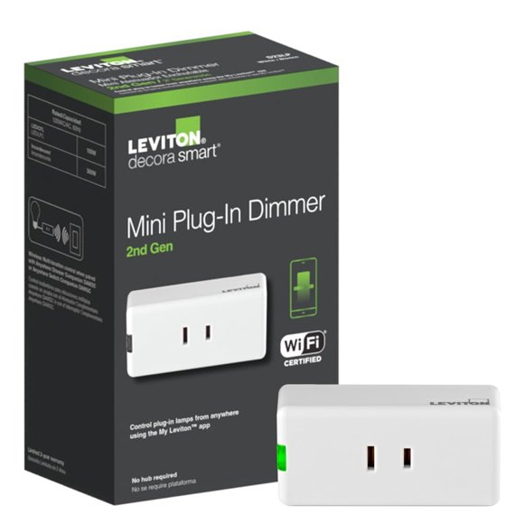 Leviton Decora Smart Dimmer Plug, WiFi de 2.ª generación, D23LP1RW