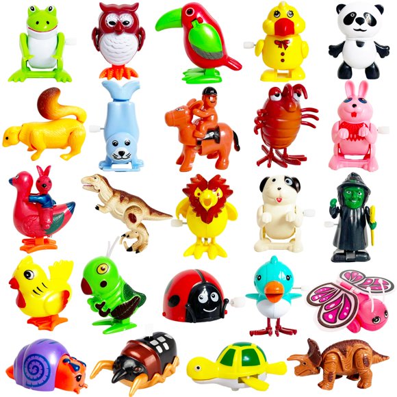 Wind Up Toys Baaxxango, 24 unidades, varios animales para niños