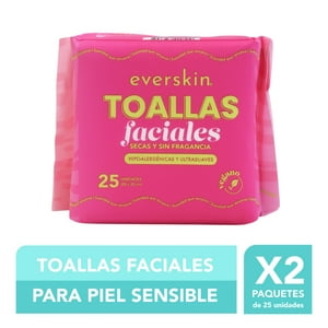 Everskin - Pack 2 Toallas Faciales Premium 25 Unidades