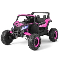 Utv Eléctrico Todoterreno Para Niños Ride On Car Joyldias 4Wd 12 V, Color Rosa