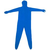 Magideal - Traje De Cuerpo Completo, Traje De Poliéster Elástico Para Adultos, Traje Que Desaparece Para Fotografía, Película Fotográfica Para Adultos Azul 190Cm
