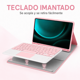 thumbnail image 4 of Funda Con Teclado Rosado Para Samsung S9/S9 Fe 10.9 Español, 4 of 6