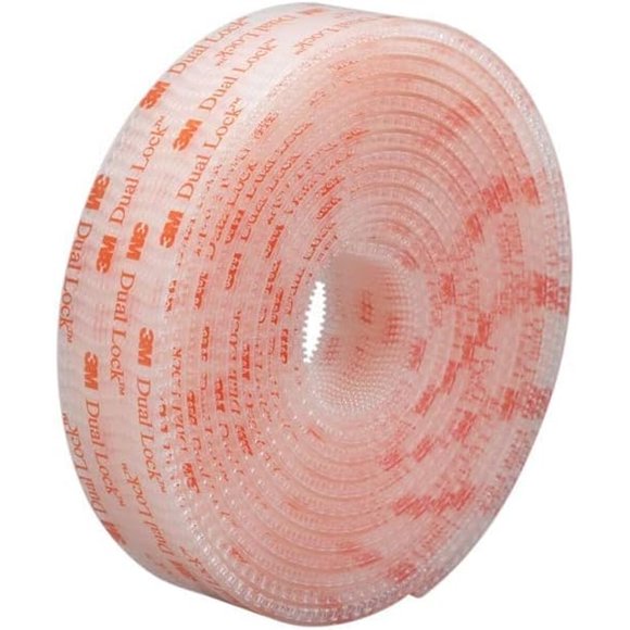3M Dual Lock Reclosable Fastener SJ3560 Clear, 1 in x 10 ft