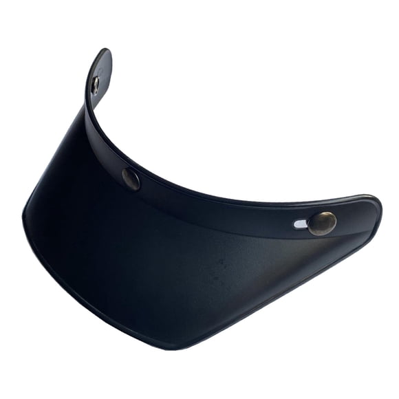 Vintage Open Helmet Visor Peak 3-Snap protección contra UV, talla inconfundible para la mayoría cascos abiertos, de media cara o vintage