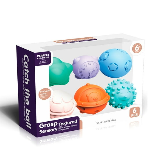 Pelotas Sensoriales Pastel 6 Piezas