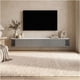 thumbnail image 1 of Rack Tv Flotante 160cm De Ancho 3 Puertas Hecho Por Melamina Gris Oscuro, 1 of 4