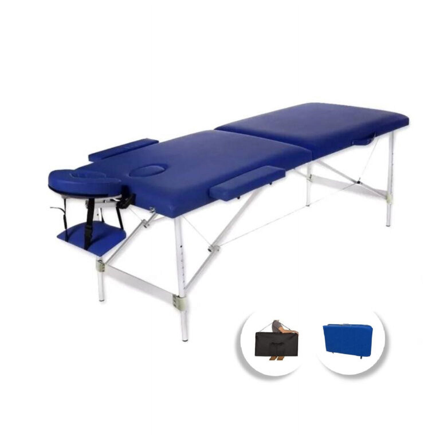 Igpro - Camilla Masaje Básica 2 Cuerpos Azul, Aluminio