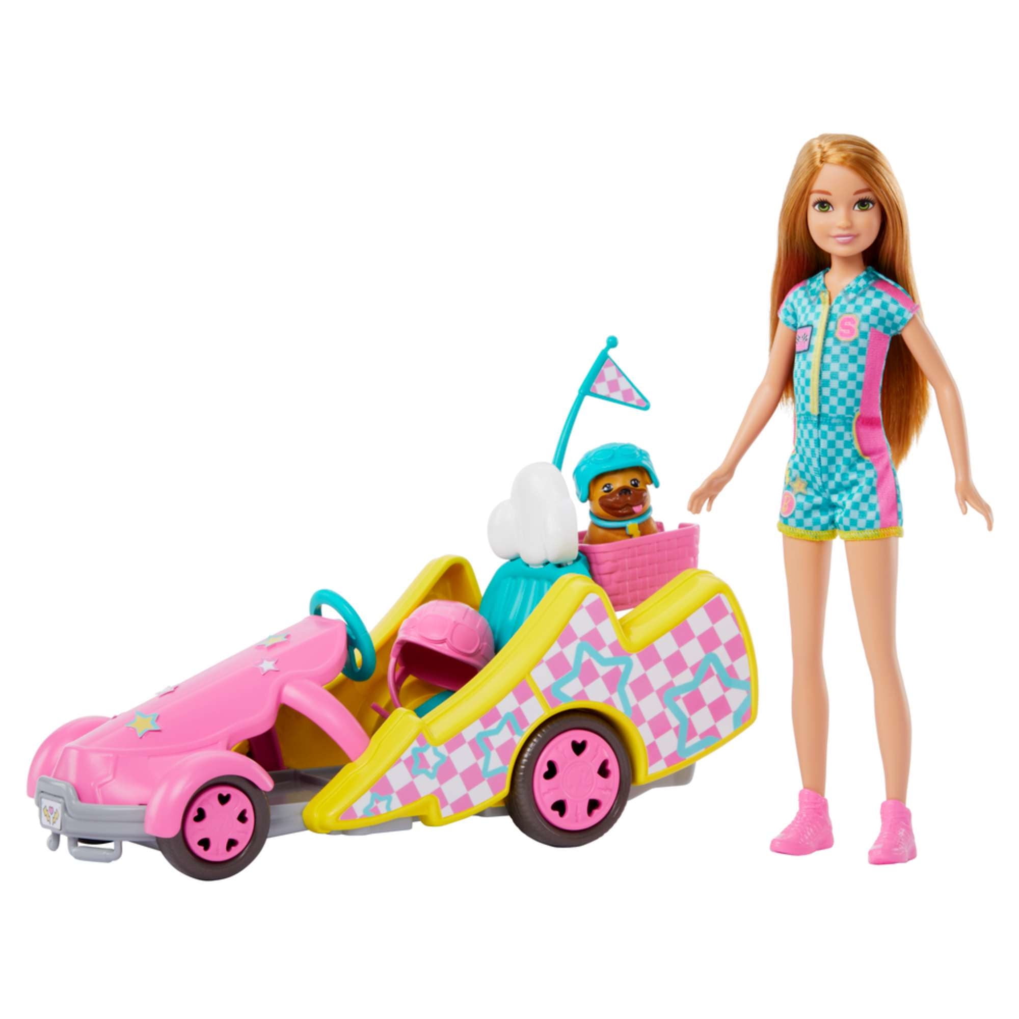 Barbie - Vehiculo Stacie Al Rescate Go-Kart Con Accesorios.