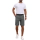 thumbnail image 2 of INSPIRE CHIC Pantalones Cortos Formales para Hombre con Textura de Lino por Encima de la Rodilla con Bolsillos 30 Gris, 2 of 6