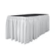 thumbnail image 1 of Table Skirt LA, popelina de lino y poliéster para rectángulo de 4,3 m, color blanco, 1 of 2